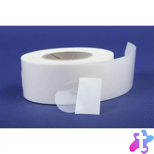 Etikett címke, 40mm, körcímke tekercses, PP 1000 db/tekercs átlátszó