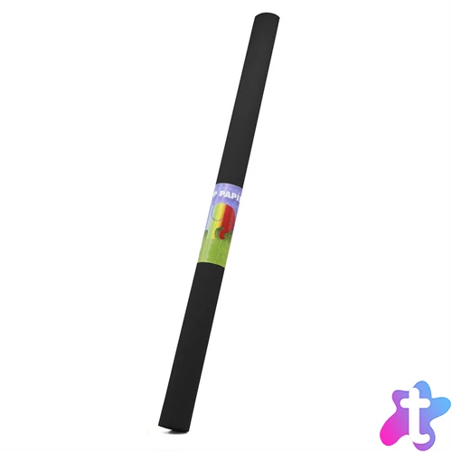 Krepp-papír 50x200cm, 30 fekete