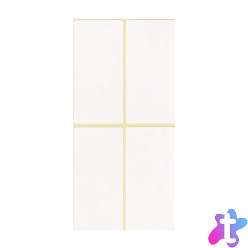 Etikett címke, 40x80mm, 15 lap, 4 címke/lap