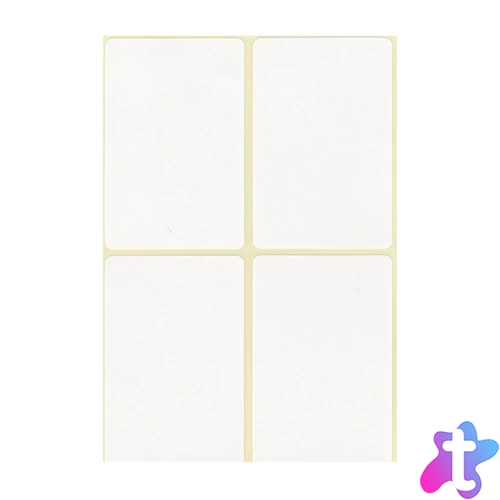 Etikett címke, 45x70mm, 15 lap, 4 címke/lap