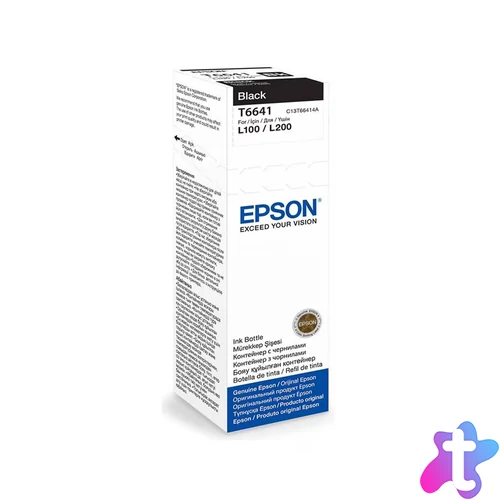 Ink Epson T6641 black ORIGINAL 70ml