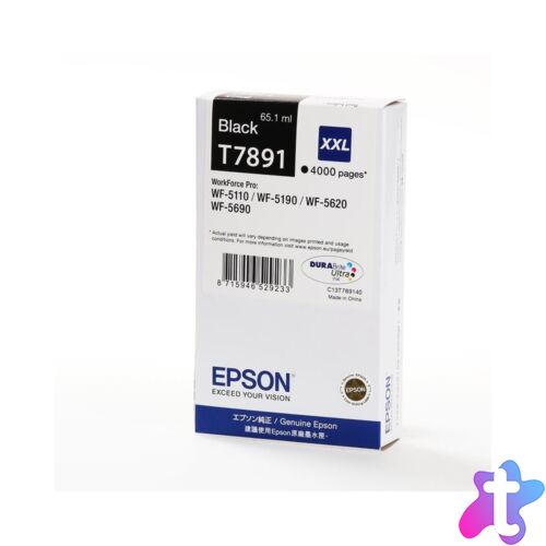 Epson T7891 tintapatron black ORIGINAL 