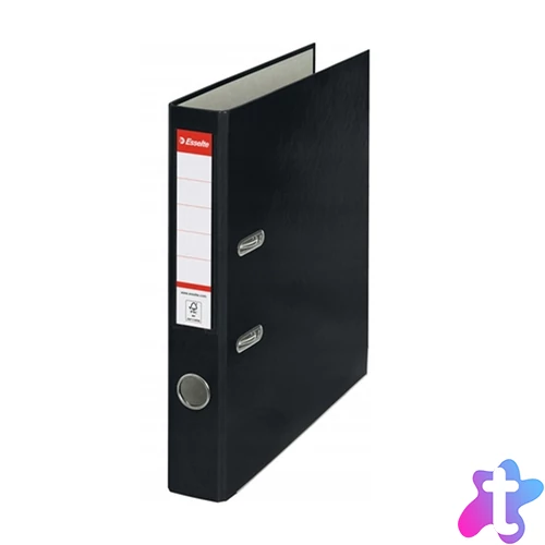 Iratrendező A4, 5cm, élvédő sínnel, 81197 Esselte Economy fekete
