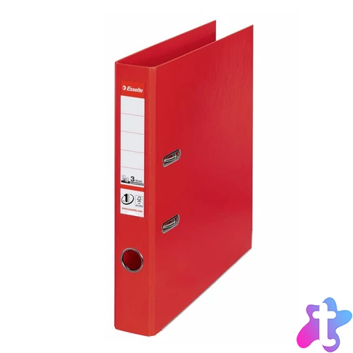 Iratrendező A4, 5cm, PP élvédő sínnel, Esselte Standard Vivida vörös