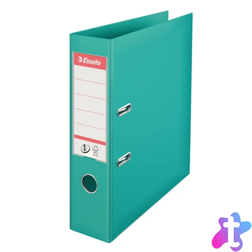 Iratrendező A4, 7,5cm, PP élvédő sínnel, Esselte Standard Vivida türkiz