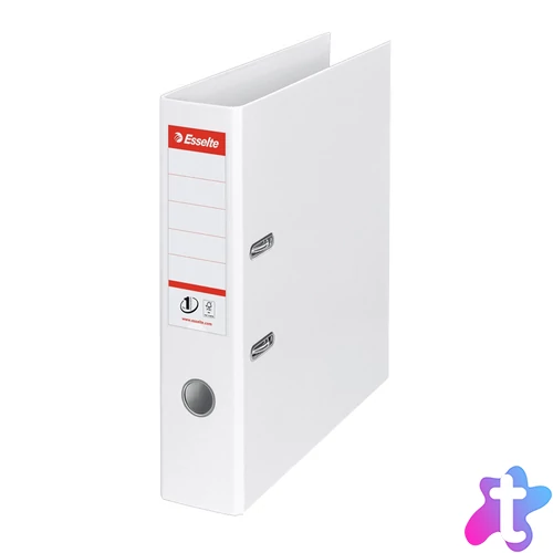 Iratrendező A4, 7,5cm, PP élvédő sínnel, Esselte Standard Vivida fehér