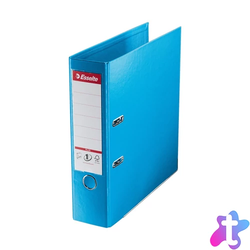Iratrendező A4, 8cm, PP élvédő sínnel, Esselte Standard Plus Vivida kék
