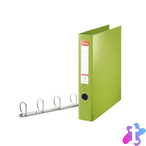 Gyűrűskönyv A4, Maxi 6cm, 4 gyűrű, D alakú, PP Esselte Jumbo Vivida zöld