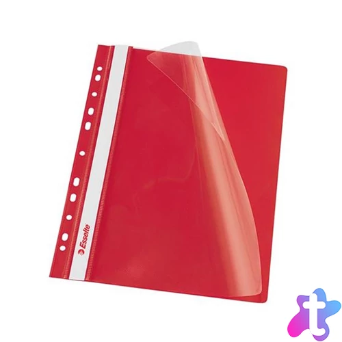 Gyorsfűző lefűzhető A4, PP 10 db/csomag, Esselte Vivida piros