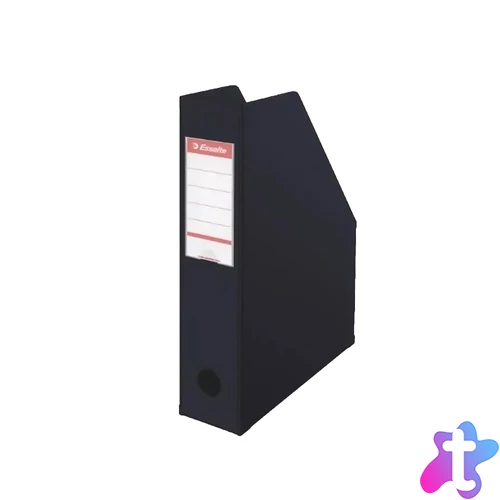 Iratpapucs 7cm, PVC/karton összehajtható Esselte Vivida fekete