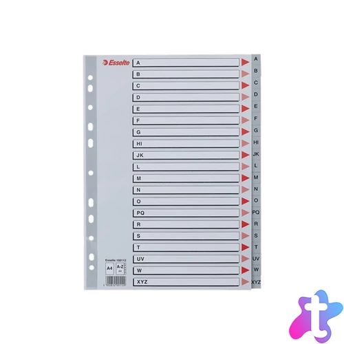 Regiszter A4, A-Z műanyag Esselte szürke
