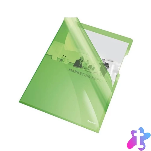 Genotherm `L` A4, 150 micron víztiszta felület Esselte Luxus zöld