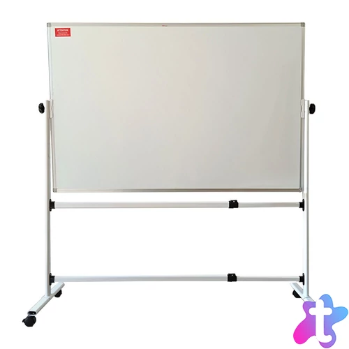 Fehértábla forgatható kétoldalas mágneses 100x150cm, Evoffice