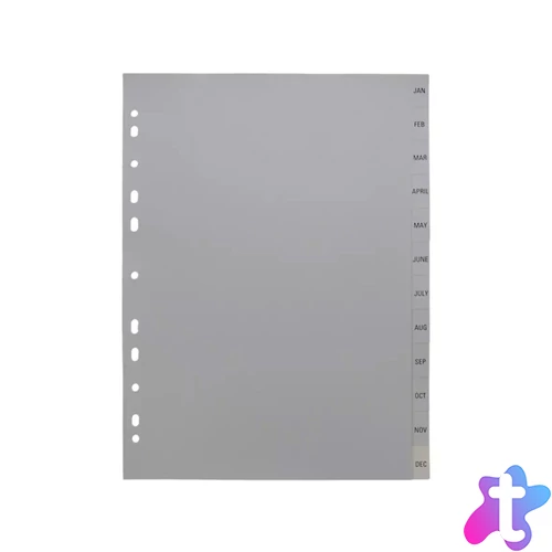 Regiszter műanyag jan-dec Evo