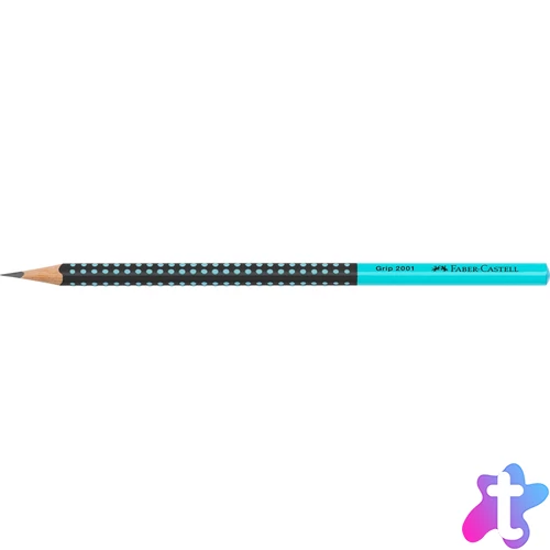 Grafitceruza HB, Grip 2001 Faber-Castell kéttónusú fekete-türkiz