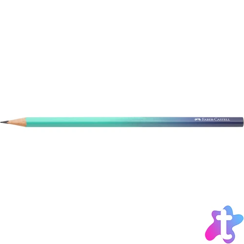 Grafitceruza B, háromszögletű színátmenetes Faber-Castell türkiz-kék test