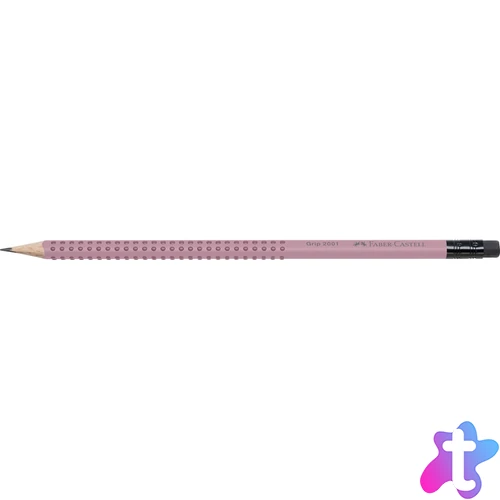 Grafitceruza B,radíros háromszögletű GRIP 2001 Faber-Castell rózsa test