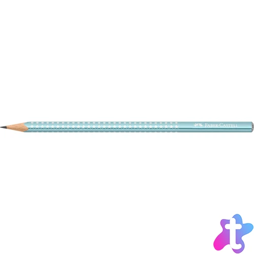 Grafitceruza B,háromszögletű SPARKLE metál Faber-Castell óceánkék test