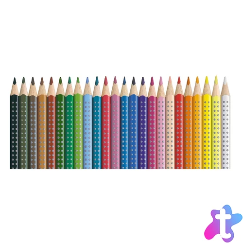 Színes ceruza készlet háromszögletű GRIP Faber-Castell  24klf. szín