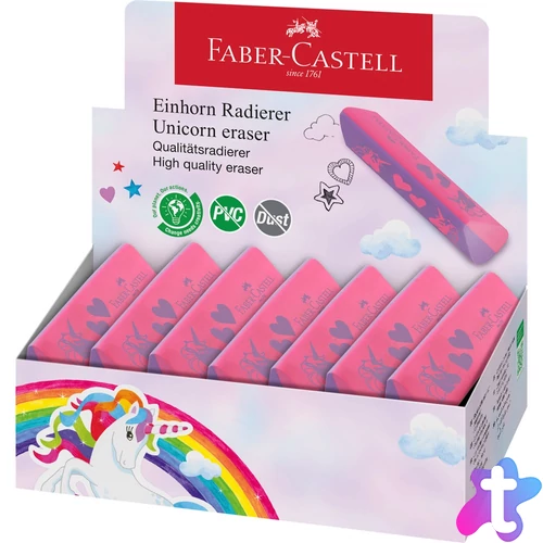 Radír háromszögletű pvc-forgácsmentes UNIKORNIS Faber-Castell