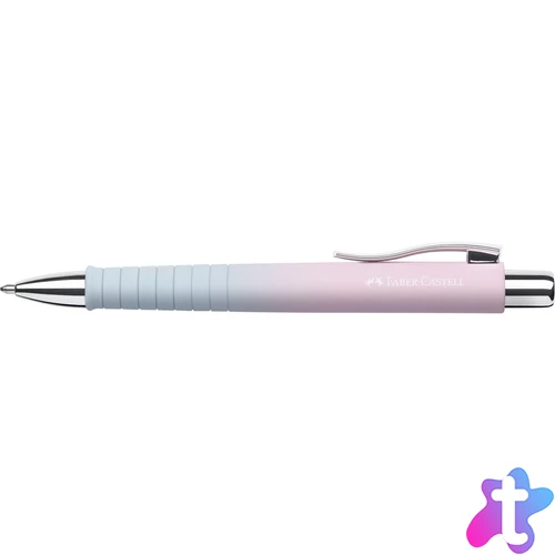 Golyóstoll POLY BALL Urban XB Faber-Castell színátmenetes égkék-rózsa test