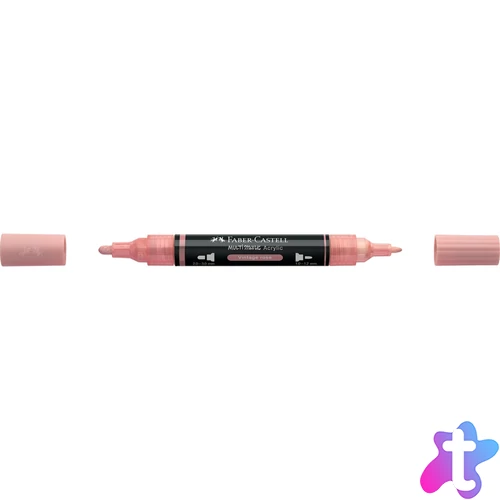 Akril marker kétvégű MULTIMARK 304 Faber-Castell vintage rózsa