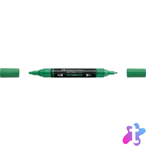 Akril marker kétvégű MULTIMARK 316 Faber-Castell zöld 