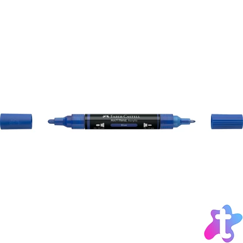 Akril marker kétvégű MULTIMARK 120 Faber-Castell kék 
