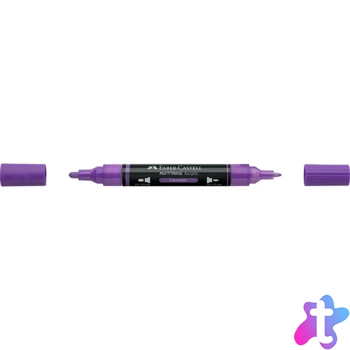Akril marker kétvégű MULTIMARK 136 Faber-Castell levendula 