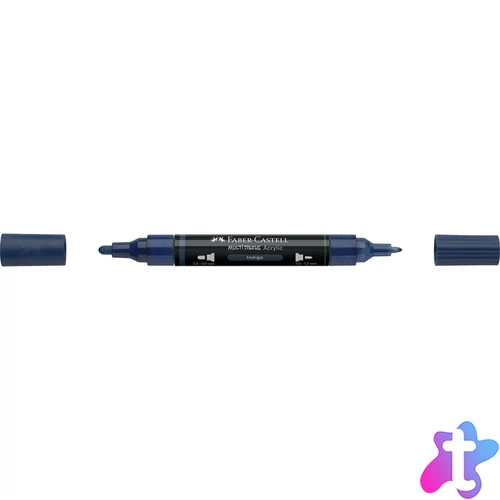 Akril marker kétvégű MULTIMARK 450 Faber-Castell indigókék 