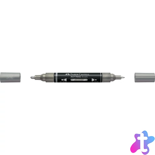 Akril marker kétvégű MULTIMARK 251 Faber-Castell ezüst 