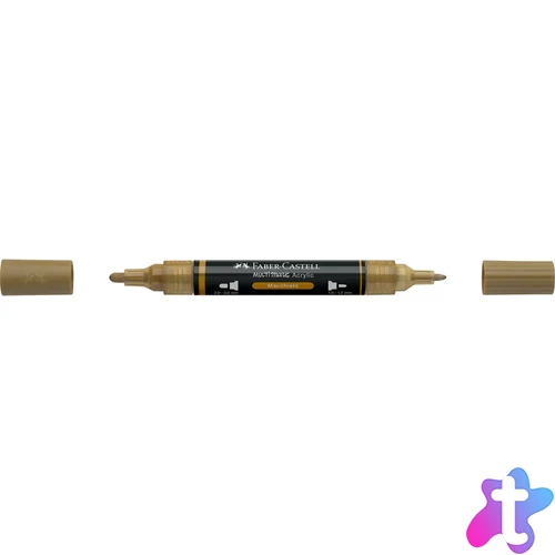 Akril marker kétvégű MULTIMARK 178 Faber-Castell kávé barna