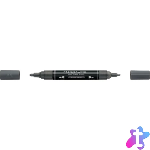 Akril marker kétvégű MULTIMARK 181 Faber-Castell Payne-szürke 