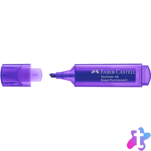 Szövegkiemelő 1-5mm vágott hegyű Faber-Castell 46 fluoreszkáló lila 