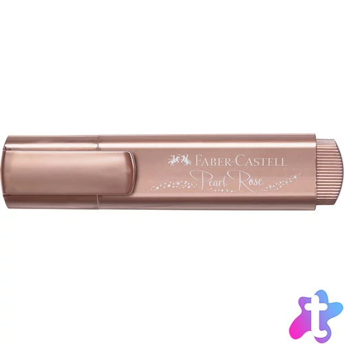 Szövegkiemelő 1-5mm vágott hegyű Faber-Castell 46 metál gyöngyház rózsaszín