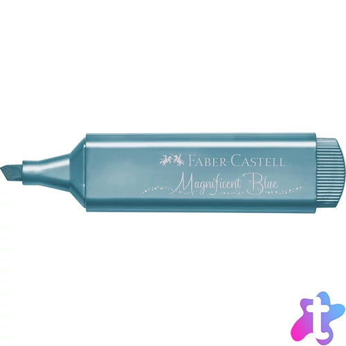 Szövegkiemelő 1-5mm vágott hegyű Faber-Castell 46 metál kék 