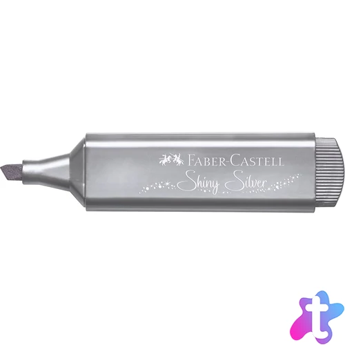 Szövegkiemelő 1-5mm vágott hegyű Faber-Castell 46 metál ezüst 
