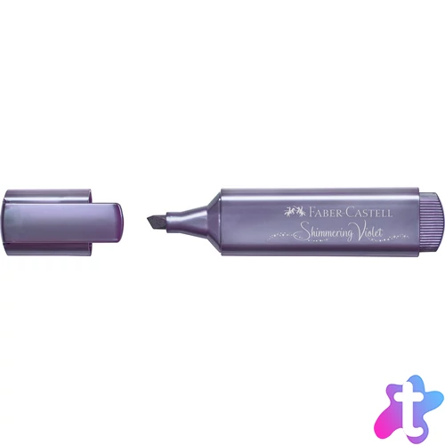 Szövegkiemelő 1-5mm vágott hegyű Faber-Castell 46 metál lila 