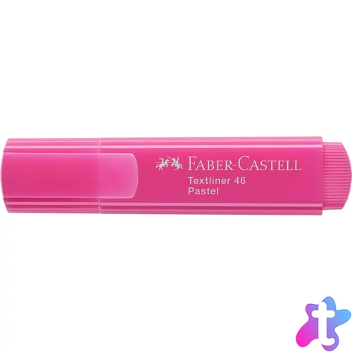 Szövegkiemelő 1-5mm vágott hegyű Faber-Castell 46 pasztell lilás rózsaszín