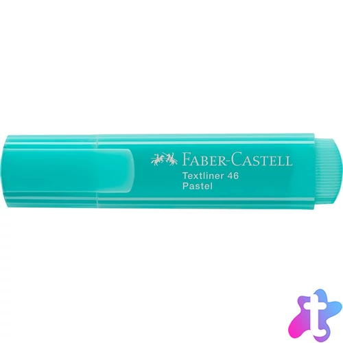 Szövegkiemelő 1-5mm vágott hegyű Faber-Castell 46 pasztell türkiz 