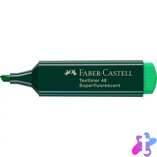 Szövegkiemelő 1-5mm vágott hegyű Faber-Castell 48 fluoreszkáló zöld 