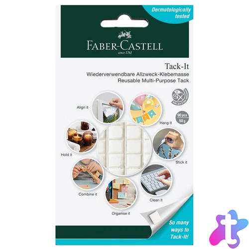 Gyurmaragasztó 50g TACK-IT Faber-Castell fehér