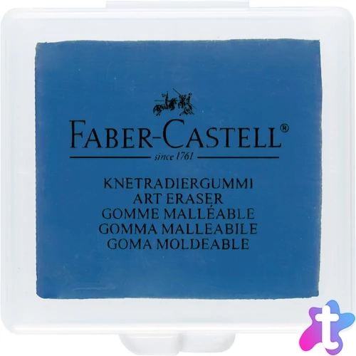 Gyurmaradír műanyag dobozban vegyes színben Faber-Castell türkiz,kék,szeder