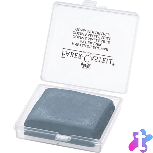 Gyurmaradír műanyag dobozban Faber-Castell szürke