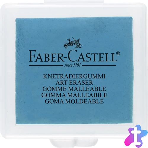 Gyurmaradír műanyag dobozban vegyes színben Faber-Castell sárga,piros,kék