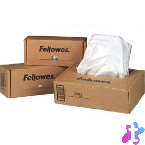 Hulladékgyűjtő zsákok iratmegsemmisítőhöz, 50-75 literes kapacitásig, Fellowes® 50 db/csomag,