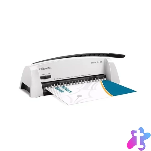 Spirálozógép, műanyag spirálkötéshez, manuális, 120lap, Fellowes® Starlet 2+