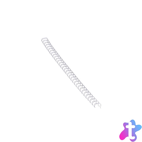 Fém spirál 3:1, 8mm, 36-50lap, Fellowes® 100 db/doboz, ezüst