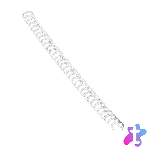 Fém spirál 3:1, 12mm, 81-100lap, Fellowes® 100 db/doboz, fehér