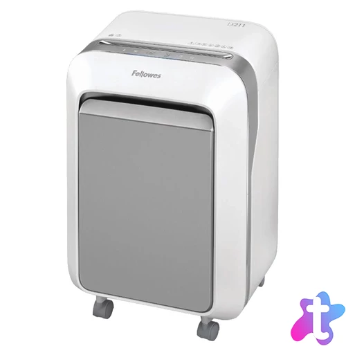 Iratmegsemmisítő, 14lap, mikrokonfetti vágás 2x12mm, Fellowes® Powershred LX211, fehér